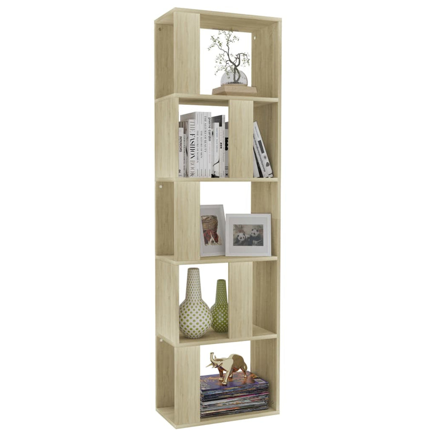 Boekenkast/Kamerscherm 45X24X59 Cm Bewerkt Hout Sonoma eiken