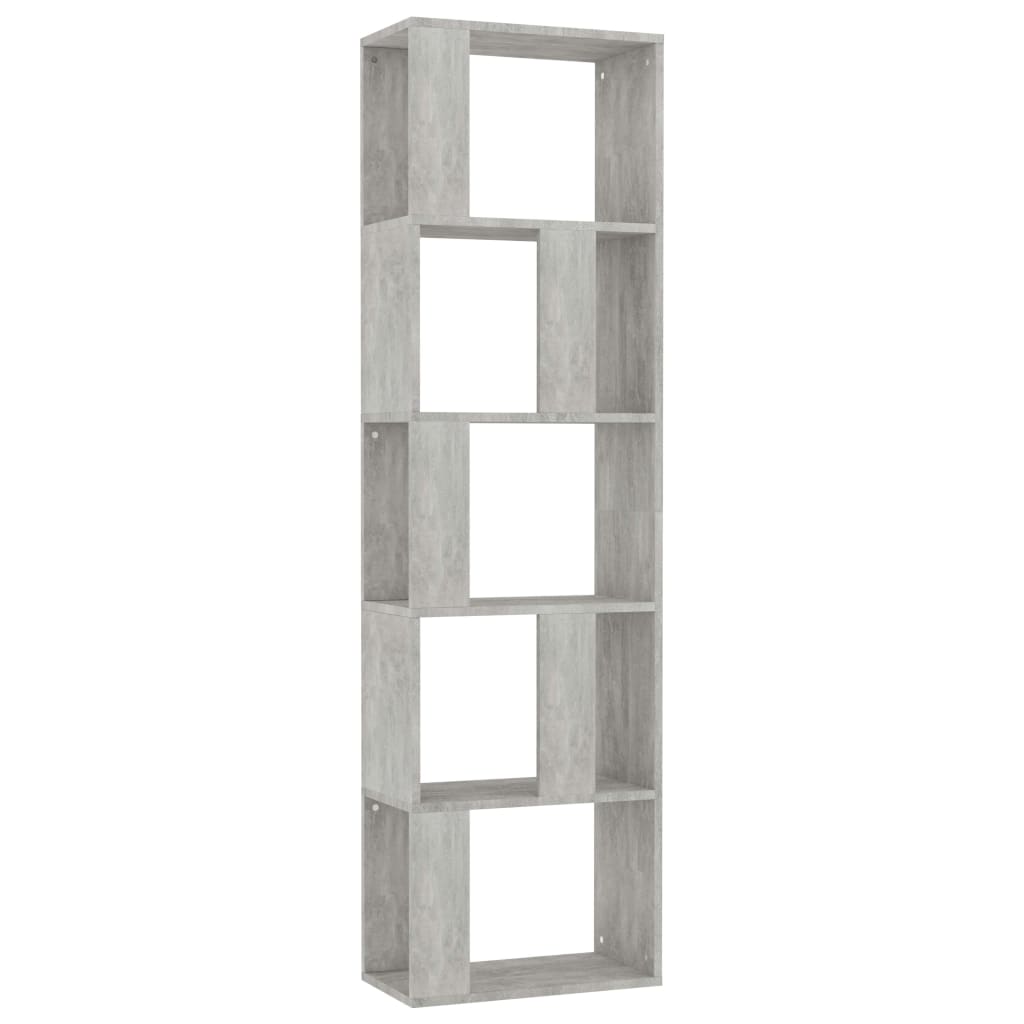 Boekenkast/Kamerscherm 45X24X59 Cm Bewerkt Hout Betongrijs