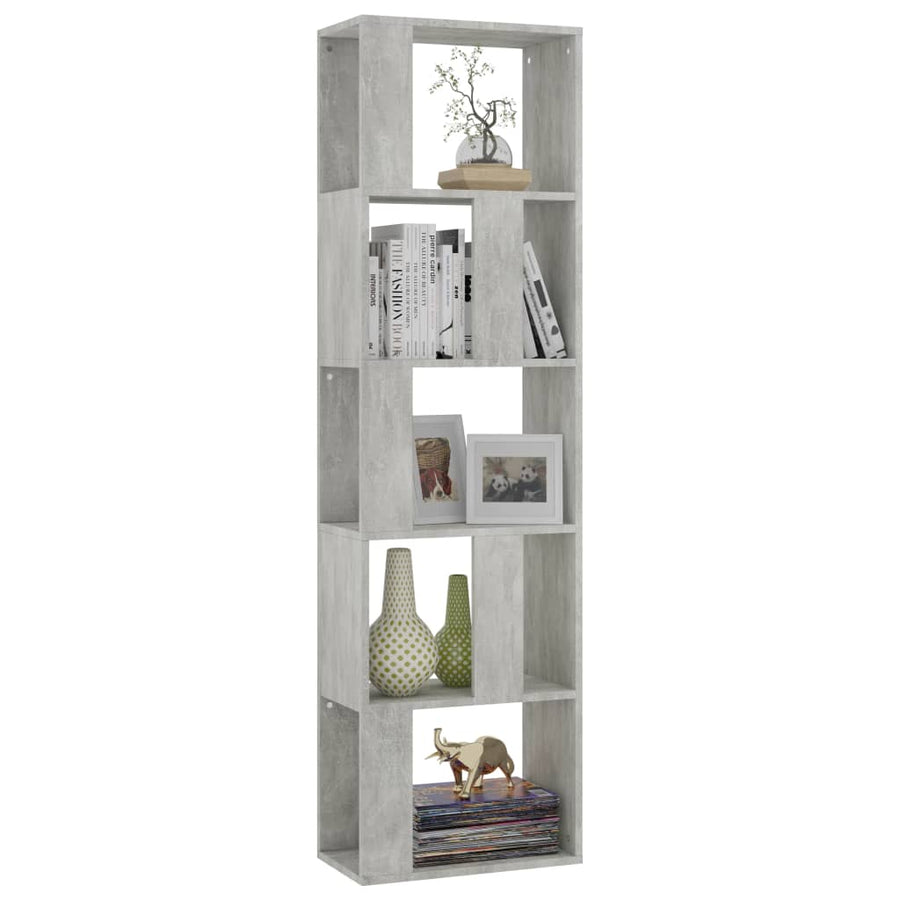 Boekenkast/Kamerscherm 45X24X59 Cm Bewerkt Hout Betongrijs