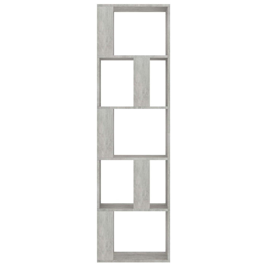 Boekenkast/Kamerscherm 45X24X59 Cm Bewerkt Hout Betongrijs