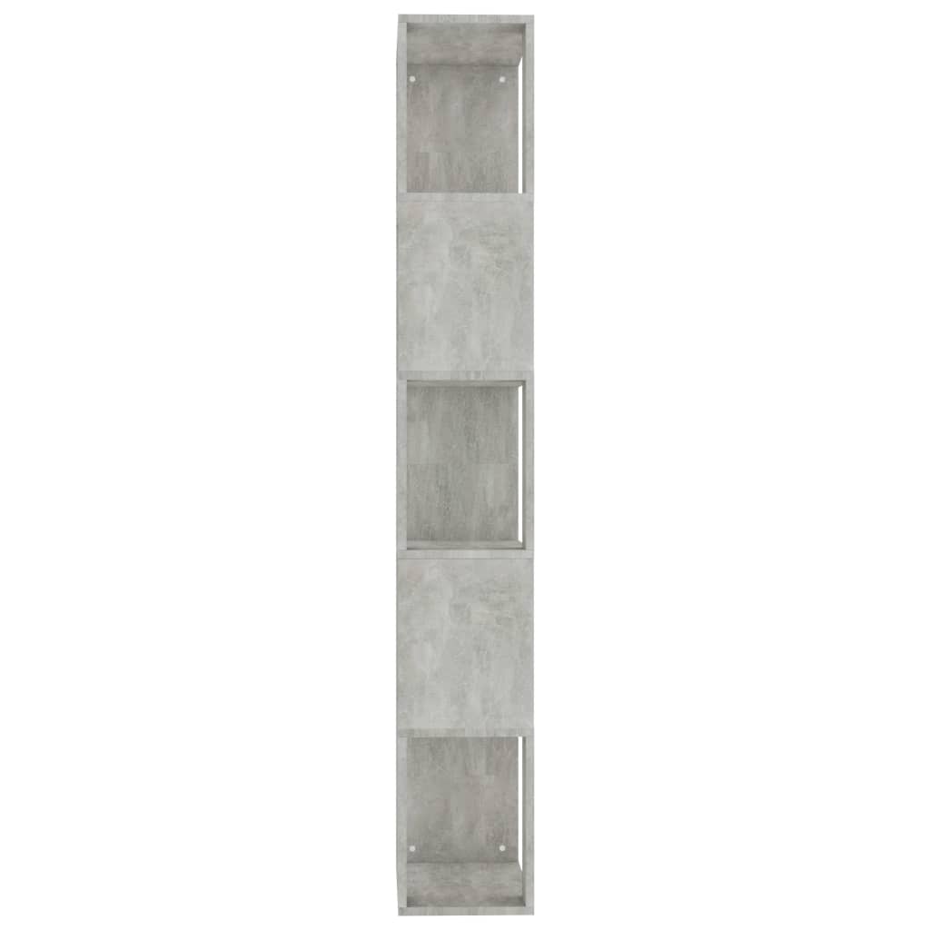 Boekenkast/Kamerscherm 45X24X59 Cm Bewerkt Hout Betongrijs