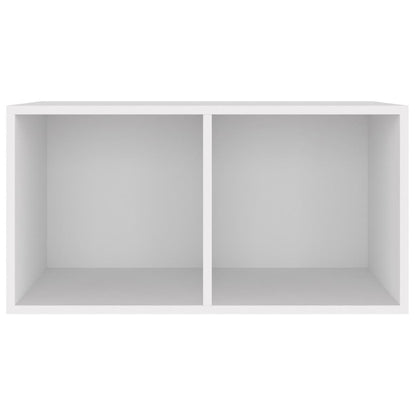 Opbergbox Voor Lp's 7X34X36 Cm Bewerkt Hout Wit