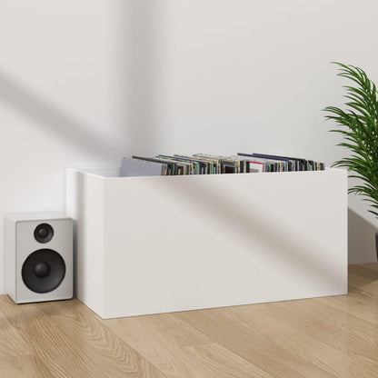 Opbergbox Voor Lp's 7X34X36 Cm Bewerkt Hout Wit
