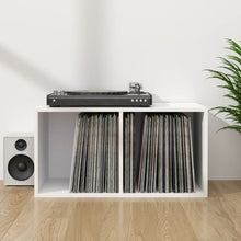 Opbergbox Voor Lp's 7X34X36 Cm Bewerkt Hout Wit
