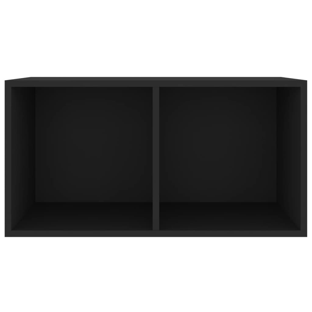 Opbergbox Voor Lp's 7X34X36 Cm Bewerkt Hout Zwart