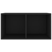 Opbergbox Voor Lp's 7X34X36 Cm Bewerkt Hout Zwart