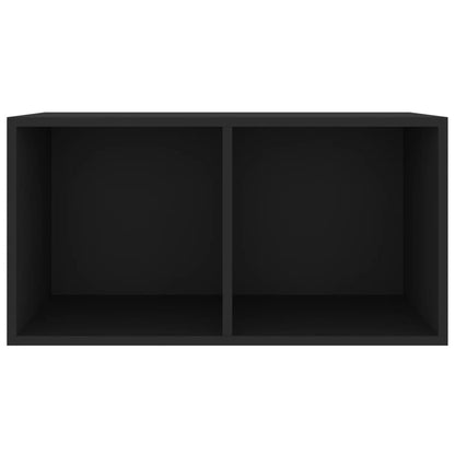 Opbergbox Voor Lp's 7X34X36 Cm Bewerkt Hout Zwart