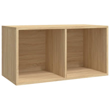 Opbergbox Voor Lp's 7X34X36 Cm Bewerkt Hout Kleur Sonoma eiken