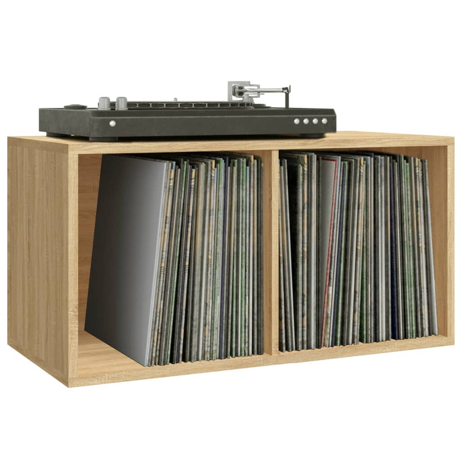 Opbergbox Voor Lp's 7X34X36 Cm Bewerkt Hout Kleur Sonoma eiken