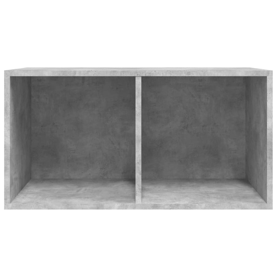 Opbergbox Voor Lp's 7X34X36 Cm Bewerkt Hout Betongrijs