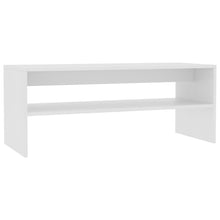 Salontafel 100X40X40 Cm Bewerkt Hout Wit