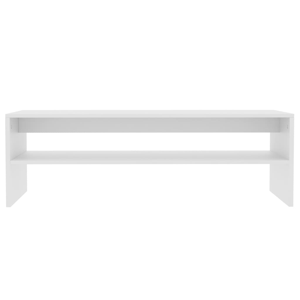 Salontafel 100X40X40 Cm Bewerkt Hout Wit