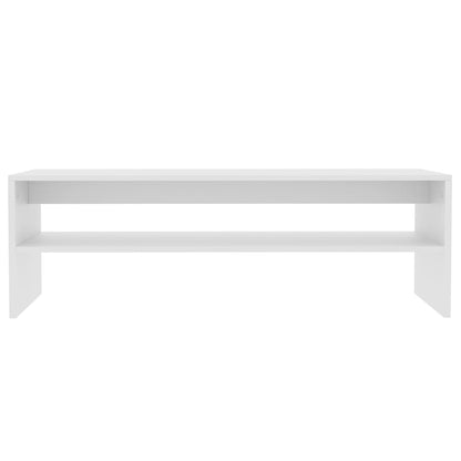 Salontafel 100X40X40 Cm Bewerkt Hout Wit