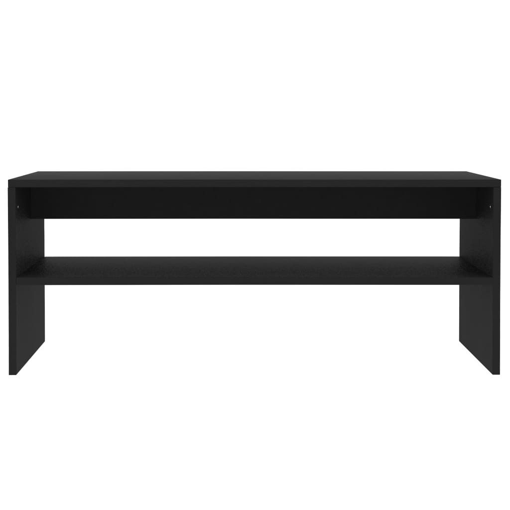 Salontafel 100x40x40 cm bewerkt hout zwart