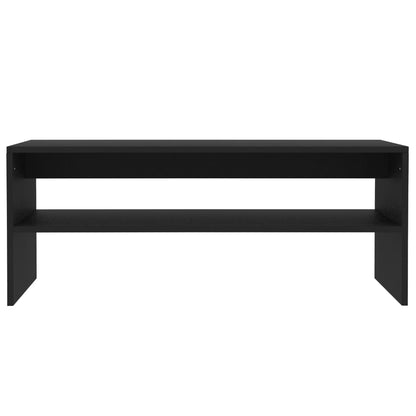 Salontafel 100x40x40 cm bewerkt hout zwart