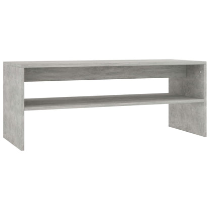 Salontafel 100x40x40 cm bewerkt hout betongrijs