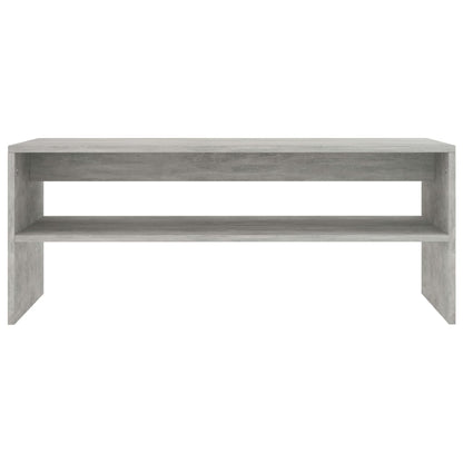 Salontafel 100x40x40 cm bewerkt hout betongrijs