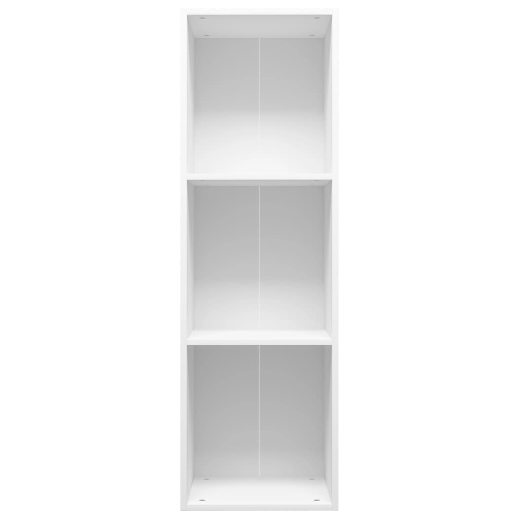 Boekenkast/Tv-Meubel Bewerkt Hout 36 x 30 x 114 cm Wit