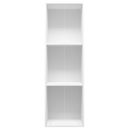 Boekenkast/Tv-Meubel Bewerkt Hout 36 x 30 x 114 cm Wit