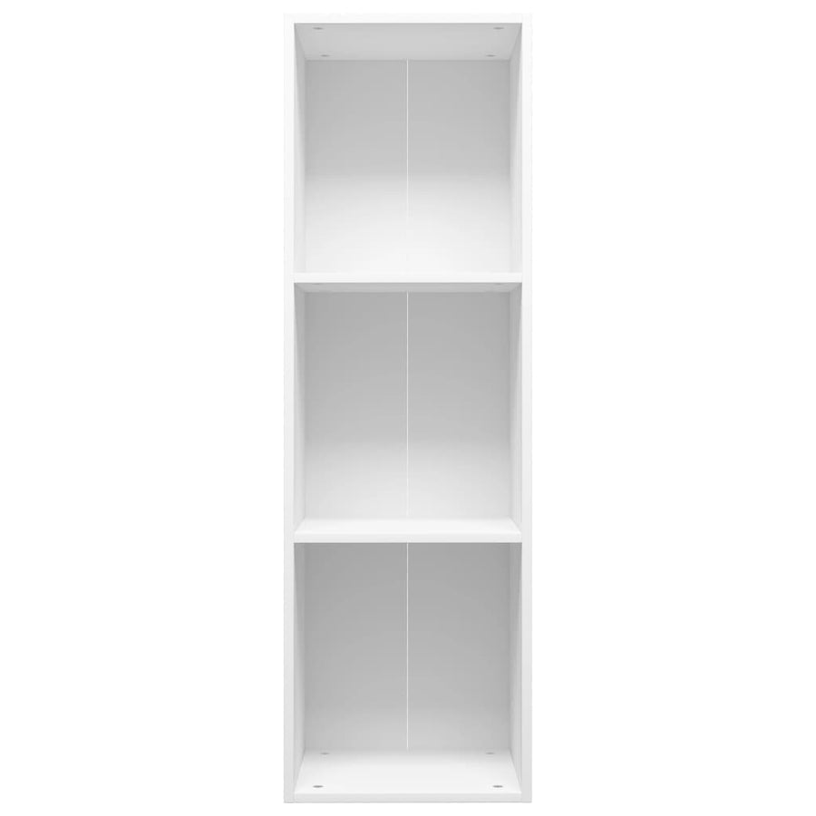 Boekenkast/Tv-Meubel Bewerkt Hout 36 x 30 x 114 cm Wit