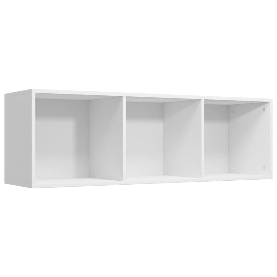 Boekenkast/Tv-Meubel Bewerkt Hout 36 x 30 x 114 cm Wit