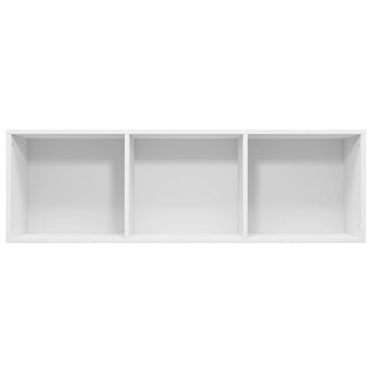 Boekenkast/Tv-Meubel Bewerkt Hout 36 x 30 x 114 cm Wit