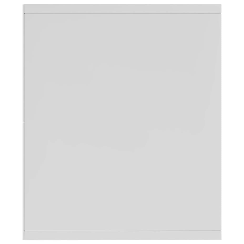 Boekenkast/Tv-Meubel Bewerkt Hout 36 x 30 x 114 cm Wit
