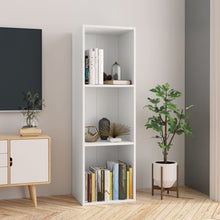 Boekenkast/Tv-Meubel Bewerkt Hout 36 x 30 x 114 cm Wit