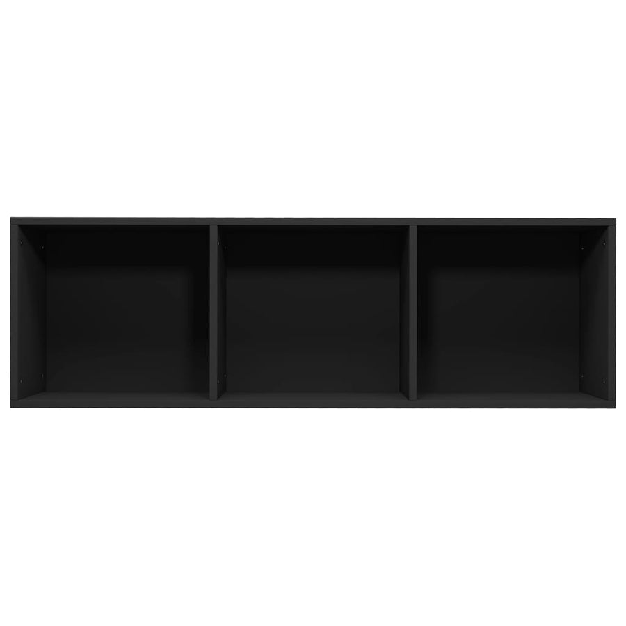 Boekenkast/Tv-Meubel Bewerkt Hout 36 x 30 x 114 cm Zwart
