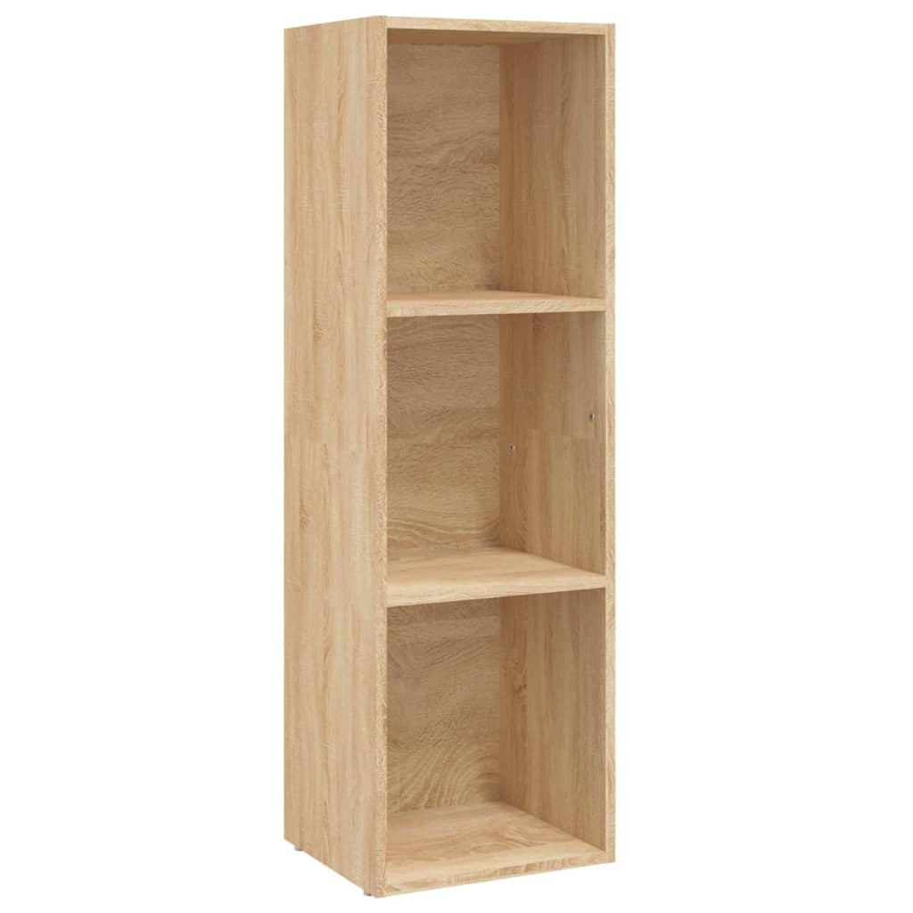 Boekenkast/Tv-Meubel 36X30X4Cm Bewerkt Hout Kleur 36 x 30 x 114 cm Sonoma eiken