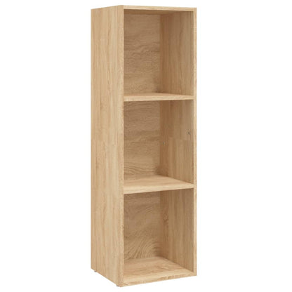 Boekenkast/Tv-Meubel 36X30X4Cm Bewerkt Hout Kleur 36 x 30 x 114 cm Sonoma eiken