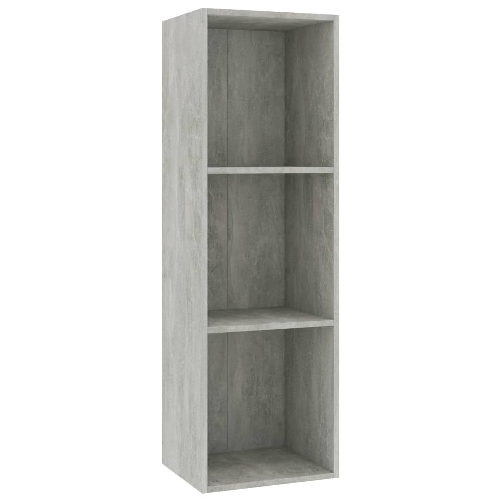 Boekenkast/Tv-Meubel Bewerkt Hout 36 x 30 x 114 cm Betongrijs