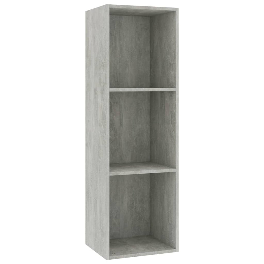 Boekenkast/Tv-Meubel Bewerkt Hout 36 x 30 x 114 cm Betongrijs
