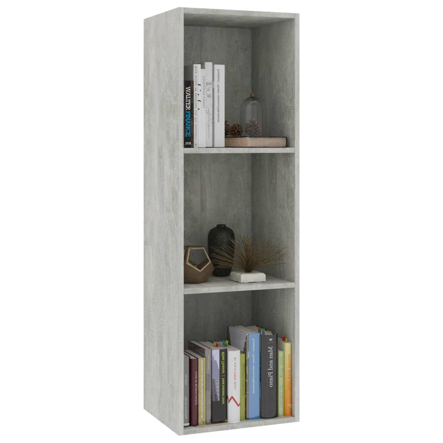 Boekenkast/Tv-Meubel Bewerkt Hout 36 x 30 x 114 cm Betongrijs