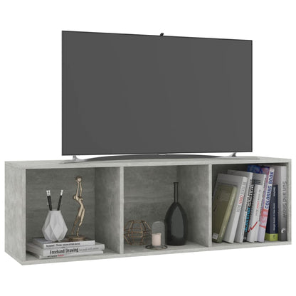 Boekenkast/Tv-Meubel Bewerkt Hout 36 x 30 x 114 cm Betongrijs