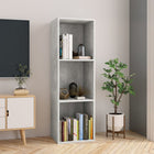 Boekenkast tv-meubel 36x30x114 cm bewerkt hout betongrijs