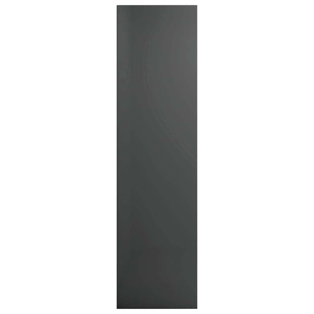 Boekenkast/Tv-Meubel Bewerkt Hout 36 x 30 x 114 cm Hoogglans grijs