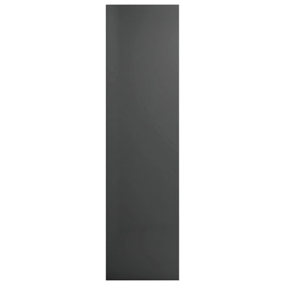 Boekenkast/Tv-Meubel Bewerkt Hout 36 x 30 x 114 cm Hoogglans grijs