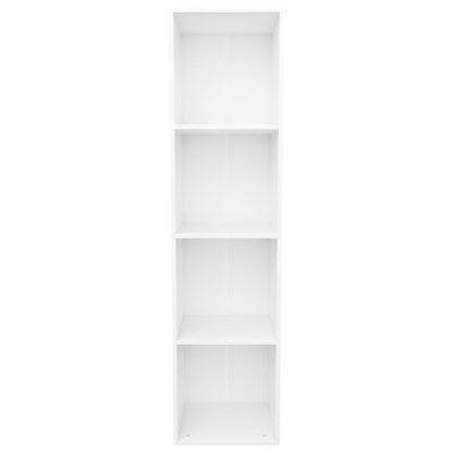 Boekenkast/Tv-Meubel Bewerkt Hout 36 x 30 x 143 cm Wit