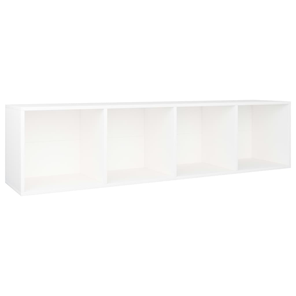 Boekenkast/Tv-Meubel Bewerkt Hout 36 x 30 x 143 cm Wit