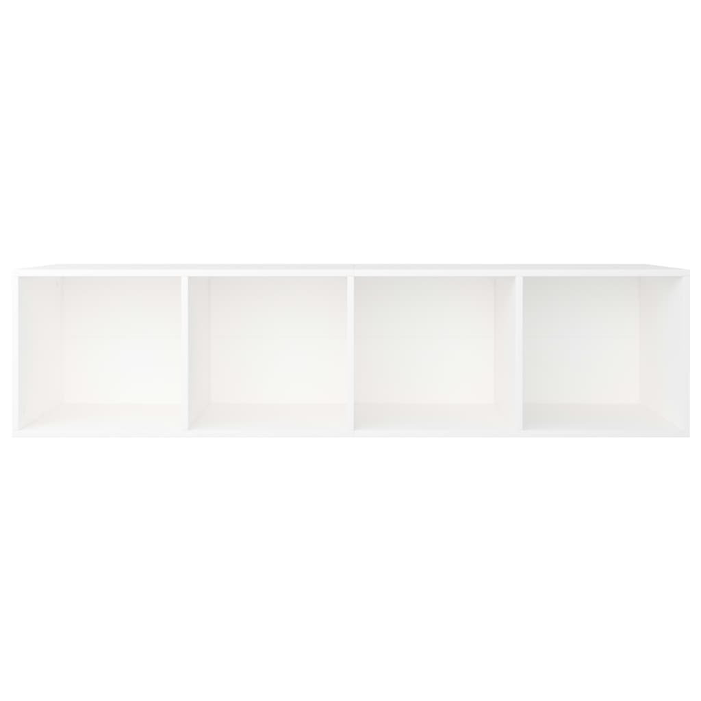 Boekenkast/Tv-Meubel Bewerkt Hout 36 x 30 x 143 cm Wit