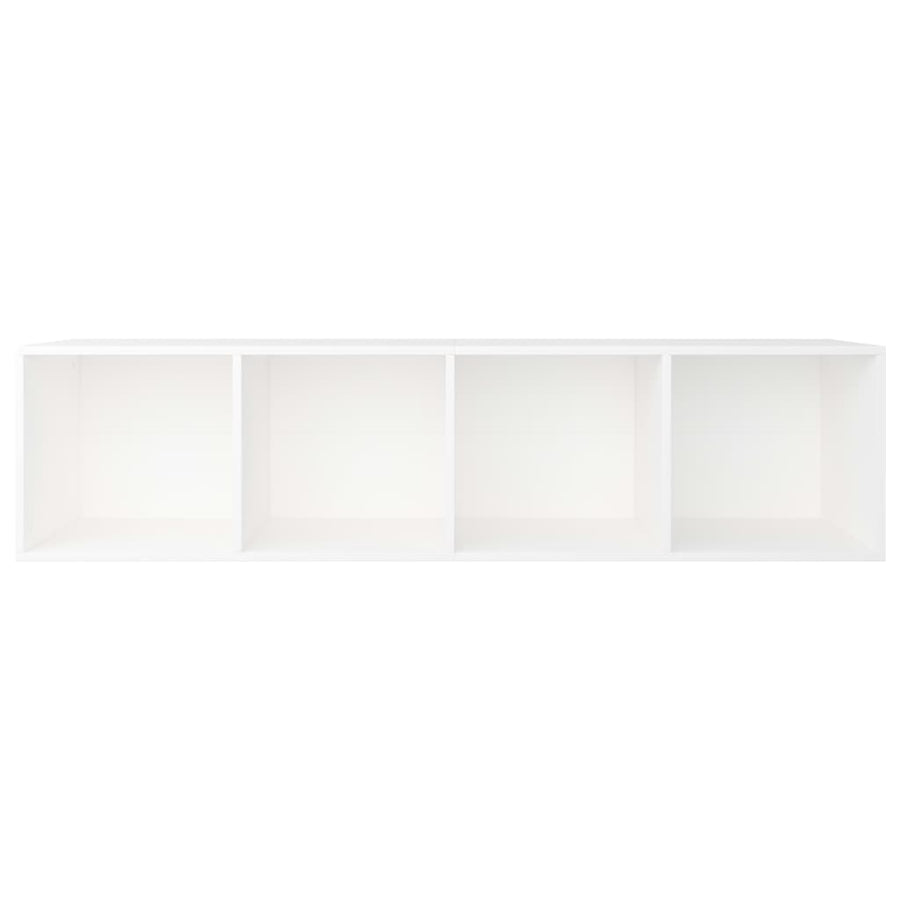 Boekenkast/Tv-Meubel Bewerkt Hout 36 x 30 x 143 cm Wit