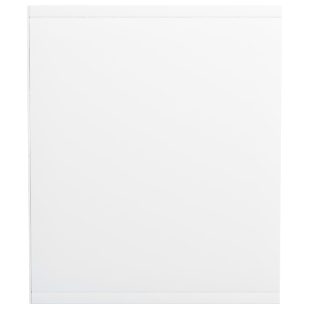 Boekenkast/Tv-Meubel Bewerkt Hout 36 x 30 x 143 cm Wit