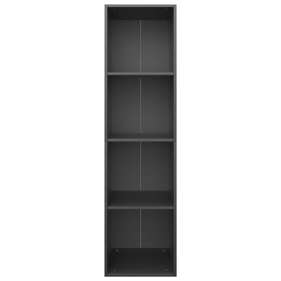 Boekenkast/Tv-Meubel Bewerkt Hout 36 x 30 x 143 cm Zwart