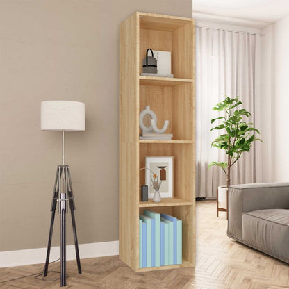 Boekenkast/Tv-Meubel 36X30X43Cm Bewerkt Hout Kleur 36 x 30 x 143 cm Sonoma eiken