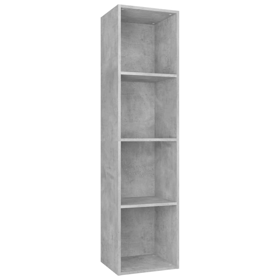 Boekenkast/Tv-Meubel Bewerkt Hout 36 x 30 x 143 cm Betongrijs