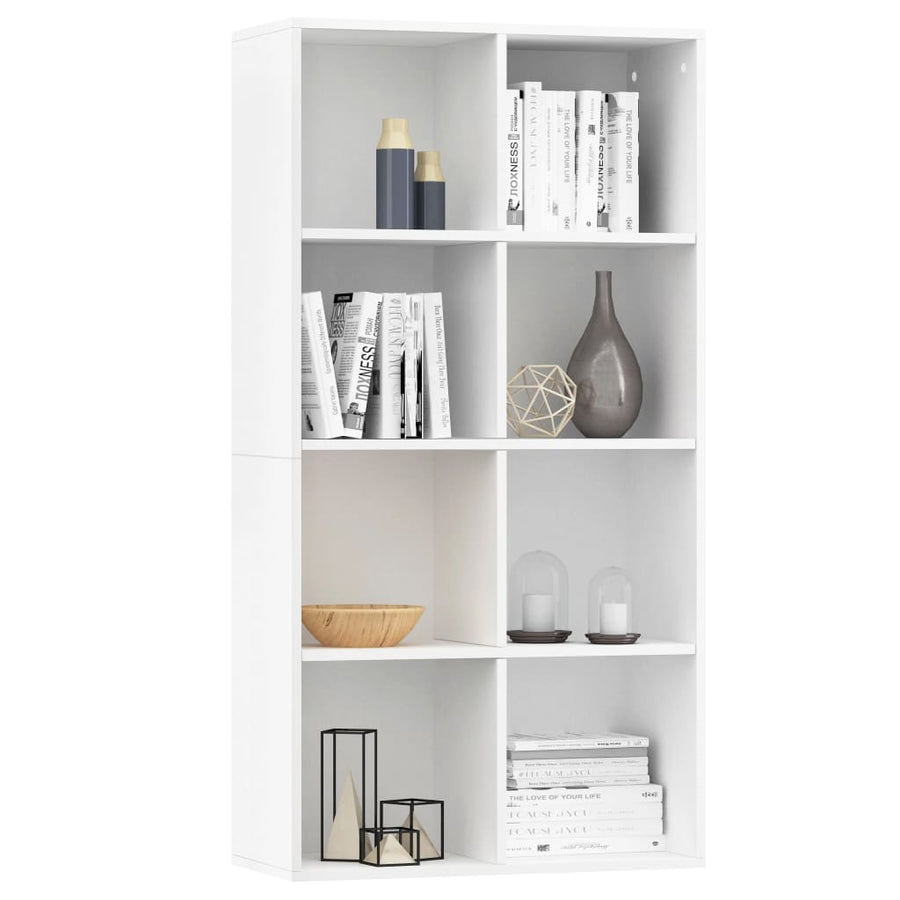 Boekenkast/Dressoir Bewerkt Hout 66 x 30 x 130 cm Wit