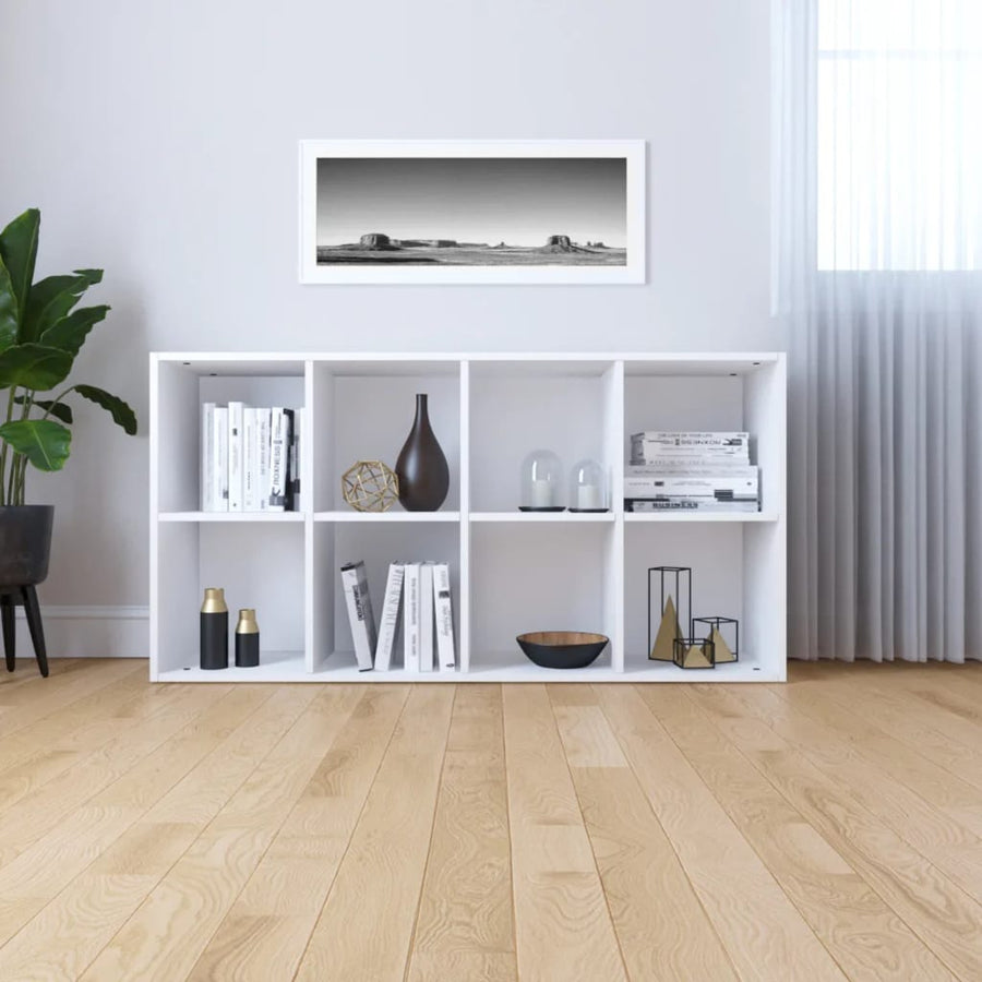 Boekenkast/Dressoir Bewerkt Hout 66 x 30 x 130 cm Wit