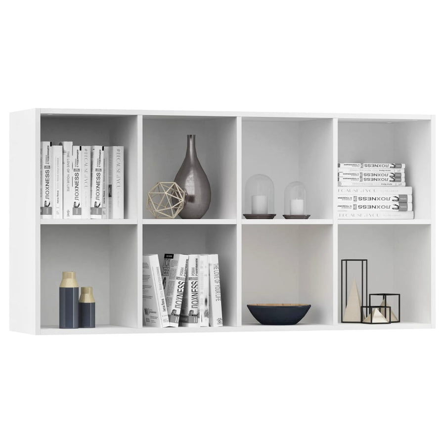 Boekenkast/Dressoir Bewerkt Hout 66 x 30 x 130 cm Wit