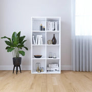 Boekenkast dressoir 66x30x130 cm bewerkt hout wit